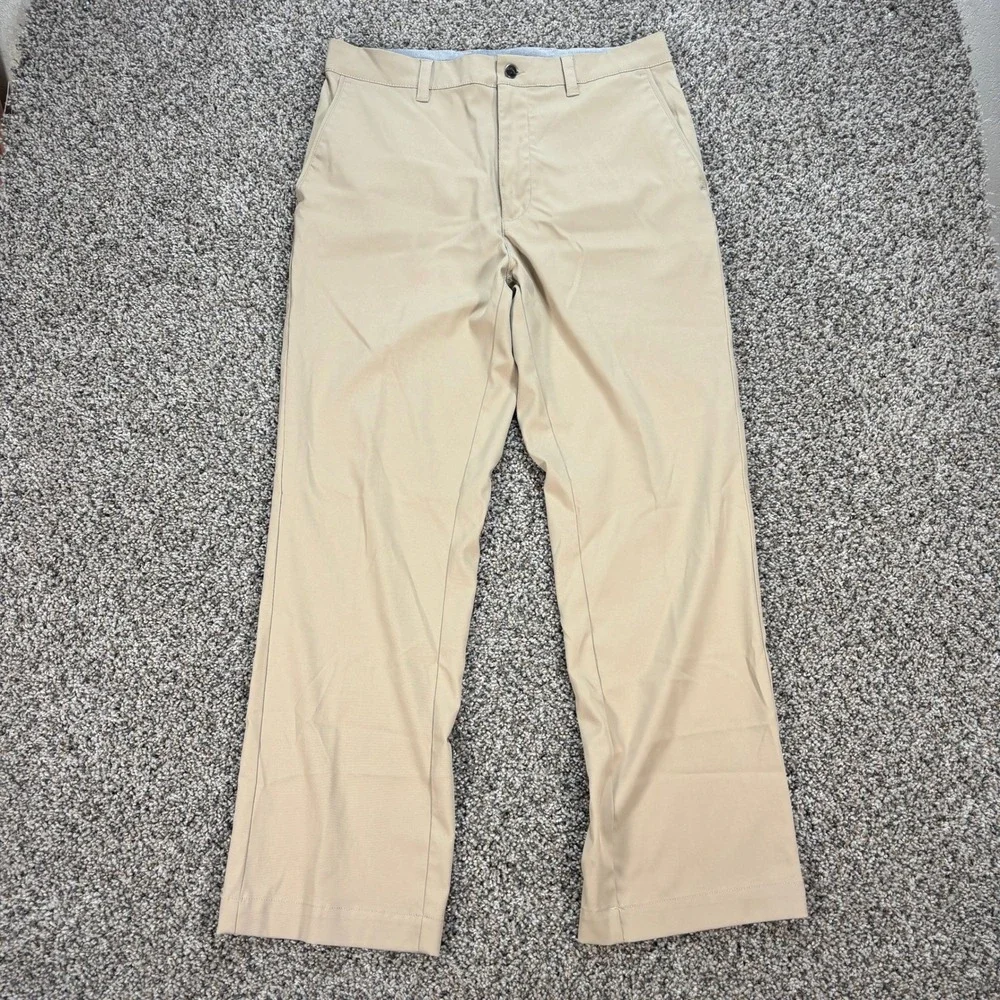 Callaway Men's 32x29 Optimum Performance Golf Pants Khaki Tan Stretch Chino